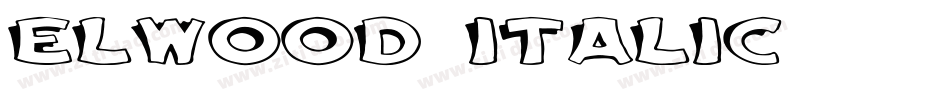 Elwood Italic字体转换